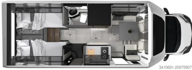 Autocaravana semi-integrada FRANKIA Noctra Cruiser 7.6 L Edition One KONFIGURIERBAR