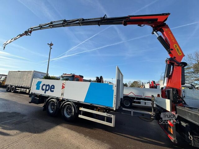 Plateforme de chargement ouverte Volvo FH 460 8x4 TRIDEM PRITSCHE + KRAN PALFINGER PK ...