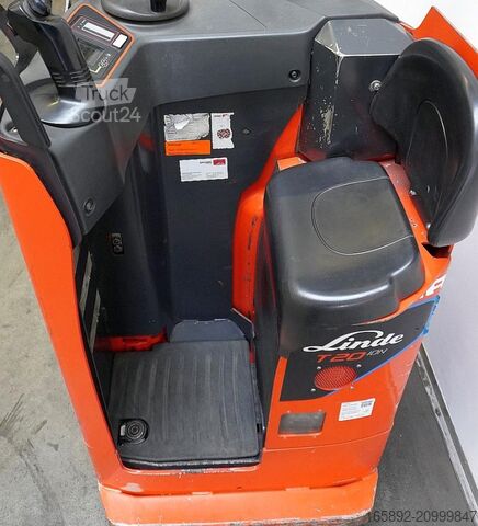 Elektrische meelooppallettruck met sta-platform Linde T 20 S ION 1154-03