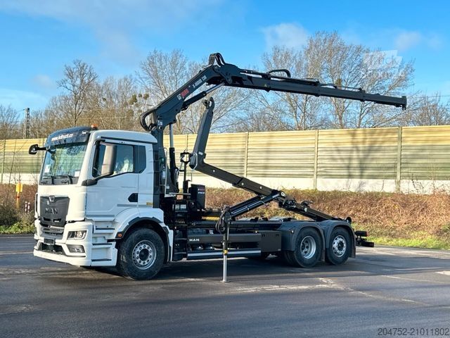 Autre MAN TGS 26.480 6x2 Abrollkipper + Kran Hiab 138-3