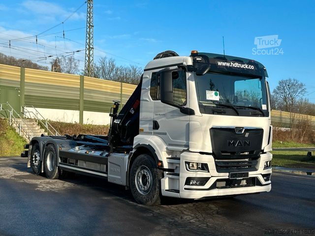Autre MAN TGS 26.480 6x2 Abrollkipper + Kran Hiab 138-3