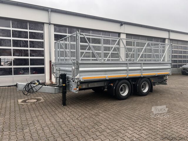 Remorque à benne basculante Möslein TTD 19 AB  neuer 19 t Tandemkipper TiefladerGitteraufsatz