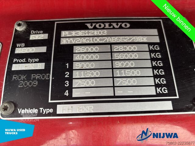 Платформенный трейлер Volvo FH 420 6x2 Vangmuil + Standkachel