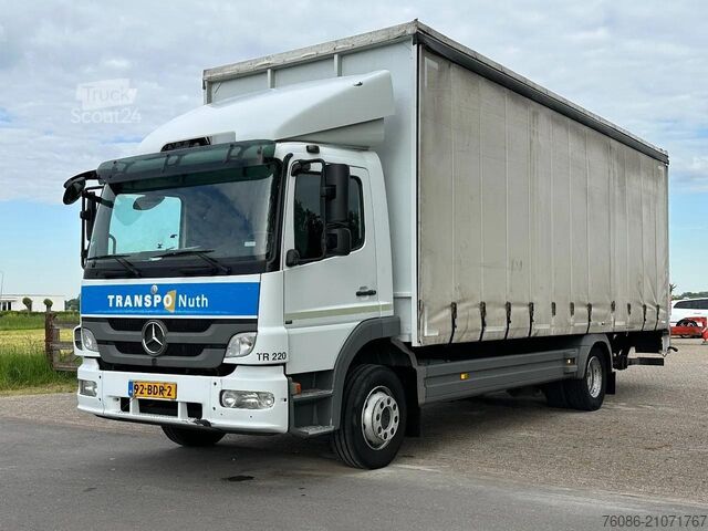 Schuifzeil Mercedes-Benz Atego 1218 bakwagen met laadklep 2000kg!