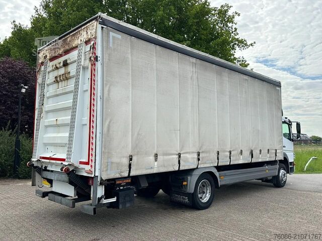 Schuifzeil Mercedes-Benz Atego 1218 bakwagen met laadklep 2000kg!