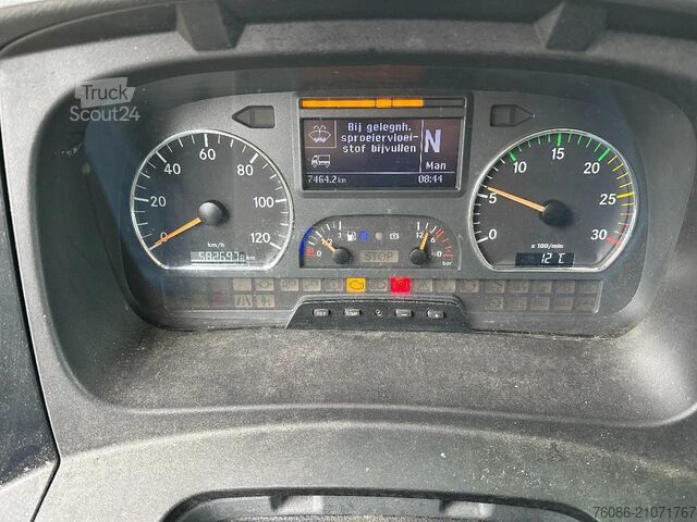 Schuifzeil Mercedes-Benz Atego 1218 bakwagen met laadklep 2000kg!