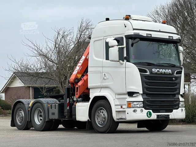 Standaard trekker Scania R450 6x2!!EURO6!! KRAN  ATLAS 19TM!! TOP!!RADIO...