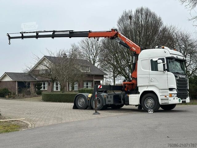 Standaard trekker Scania R450 6x2!!EURO6!! KRAN  ATLAS 19TM!! TOP!!RADIO...