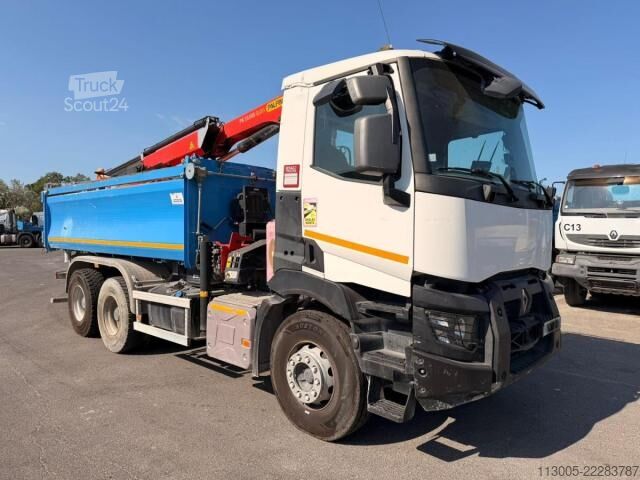 Camião porta-contentores de gancho Renault C 460
