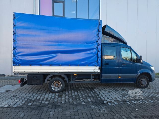 Transporter mit Pritsche & Plane MERCEDES-BENZ Sprinter 519  Klima Standh Motor Neu 61000 km