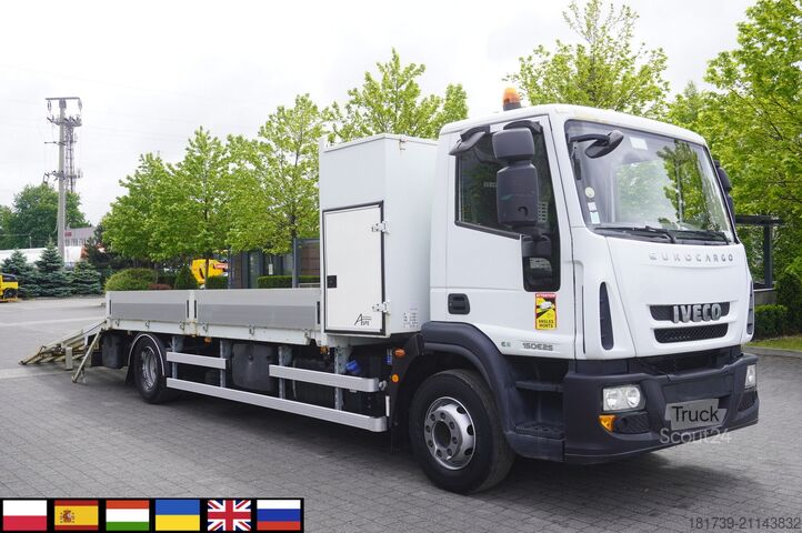 Flatbed truck Iveco Eurocargo 150 E25 / 90 tho. km !!! / Tow