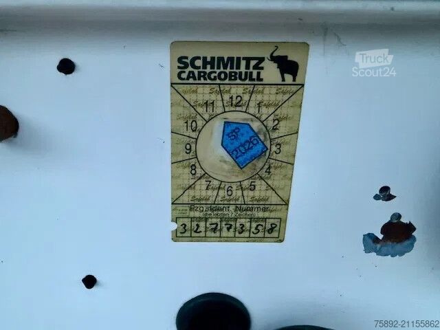 Tarpaulin Schmitz Cargobull SCS 24 / EDSCHA / Liftachse