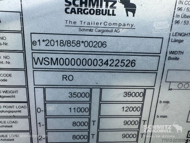 Semi-remorque bâchée Schmitz Cargobull Curtainsider Mega