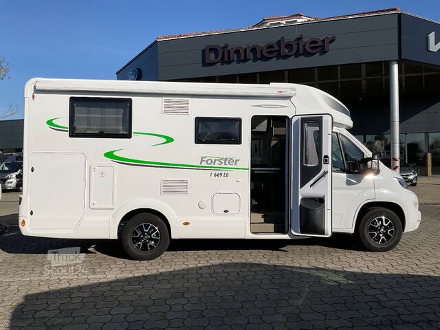 Half-integraal camper FORSTER T 669 EB, Fahrradträger, Markise, Radio mit Navi