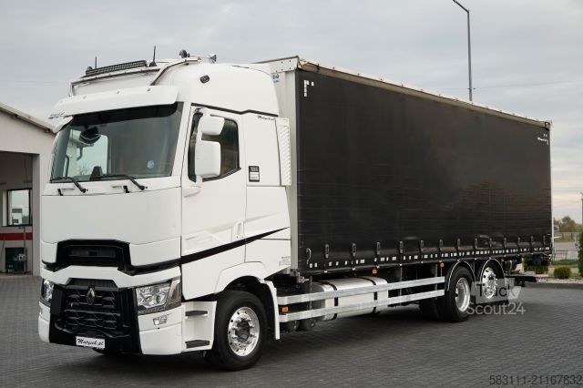 Jumbo kamyon RENAULT T 440 / 6X2 / SOLÓWKA / FIRANKA 9.5 M / I-PARK C