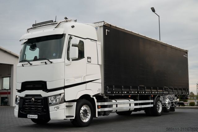 Jumbo kamyon RENAULT T 440 / 6X2 / SOLÓWKA / FIRANKA 9.5 M / I-PARK C