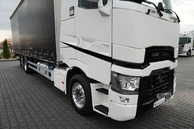 Jumbo kamyon RENAULT T 440 / 6X2 / SOLÓWKA / FIRANKA 9.5 M / I-PARK C