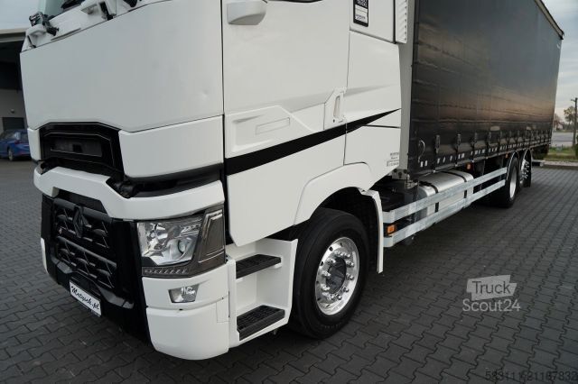 Jumbo kamyon RENAULT T 440 / 6X2 / SOLÓWKA / FIRANKA 9.5 M / I-PARK C