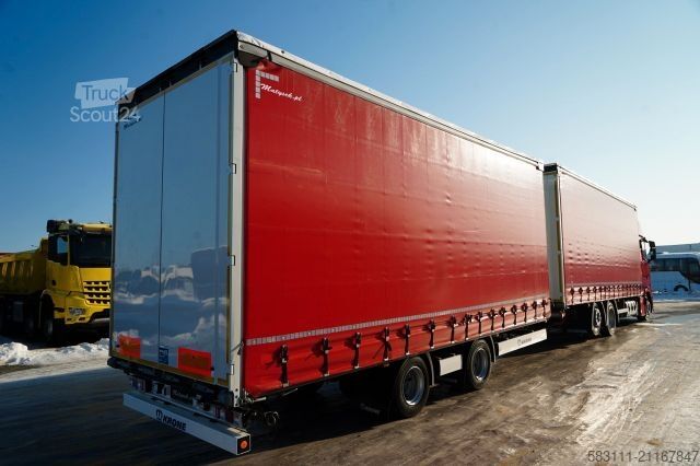 Jumbo kamyon SCANIA S 460 / ZESTAW TANDEM / FIRANKA / 120 M3 / KRONE