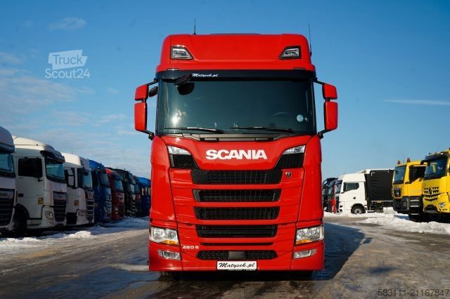 Jumbo kamyon SCANIA S 460 / ZESTAW TANDEM / FIRANKA / 120 M3 / KRONE