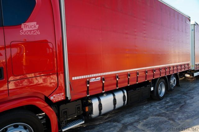 Jumbo kamyon SCANIA S 460 / ZESTAW TANDEM / FIRANKA / 120 M3 / KRONE