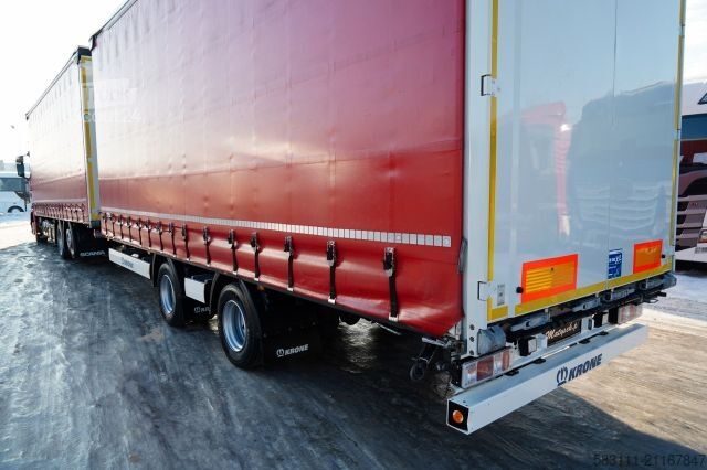 Jumbo kamyon SCANIA S 460 / ZESTAW TANDEM / FIRANKA / 120 M3 / KRONE