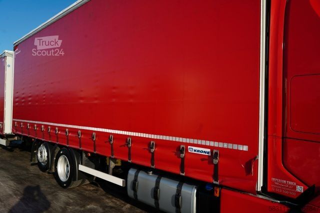 Jumbo kamyon SCANIA S 460 / ZESTAW TANDEM / FIRANKA / 120 M3 / KRONE