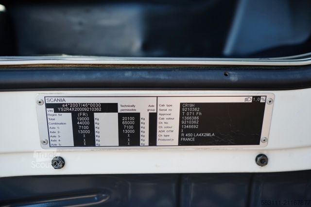 Standart çekici ünitesi SCANIA R 450 / RETARDER / 