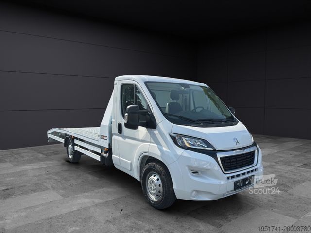 Furgon samochodowy do przewozu aut PEUGEOT Boxer Abschleppwagen AHK 3,5t Klima VDI2700 Zert