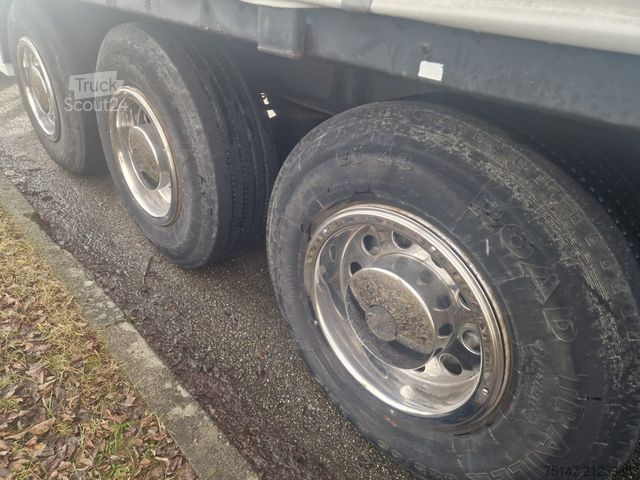 Brandalı açık yarı römork KRONE 3-Achs Tautliner Liftachse Edscha Schiebeplane