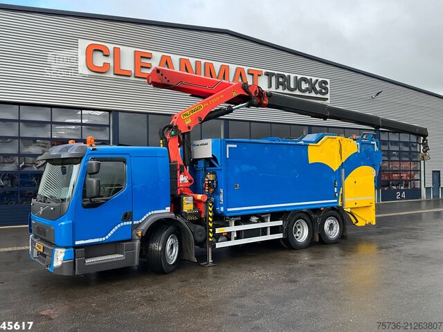 Vuilniswagen Volvo FE 280 Euro 6 Palfinger 23 Tonmeter laadkraan J...