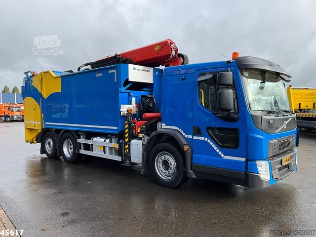 Vuilniswagen Volvo FE 280 Euro 6 Palfinger 23 Tonmeter laadkraan J...