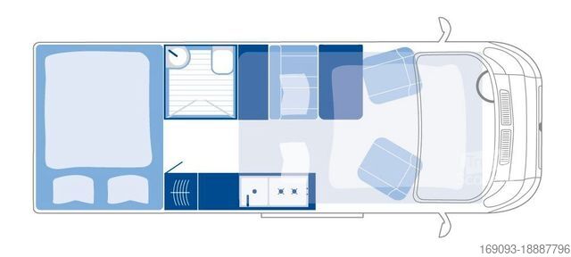 Τροχόσπιτο αυτοκινούμενο LA STRADA Avanti F *Mj25*Lithium*Diesel+Elektroheizung*LED