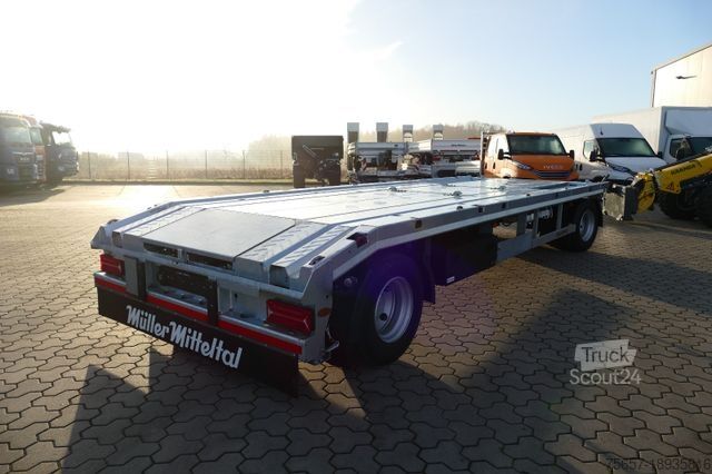 Kroghejsevogn MÜLLER-MITTELTAL 18 t. Kombi Abroller Absetzer Tieflader, Luft