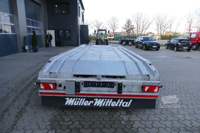 Kroghejsevogn MÜLLER-MITTELTAL 18 t. Kombi Abroller Absetzer Tieflader, Luft
