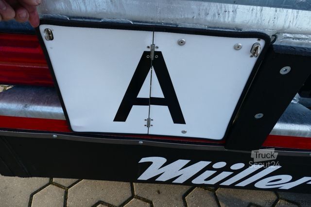 Kroghejsevogn MÜLLER-MITTELTAL 18 t. Kombi Abroller Absetzer Tieflader, Luft