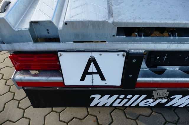 Kroghejsevogn MÜLLER-MITTELTAL 18 t. Kombi Abroller Absetzer Tieflader, Luft