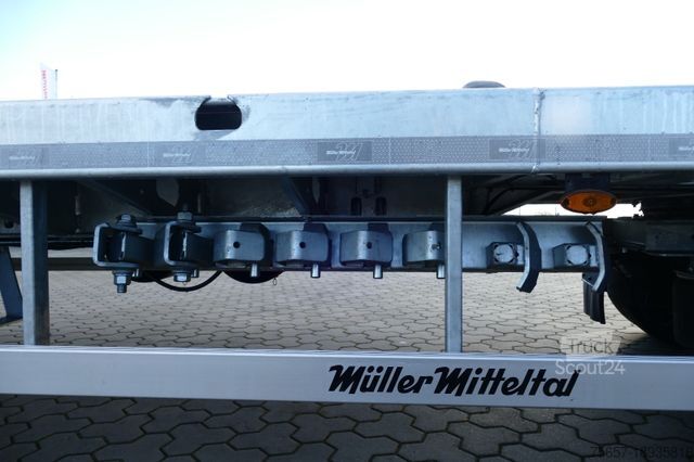 Kroghejsevogn MÜLLER-MITTELTAL 18 t. Kombi Abroller Absetzer Tieflader, Luft