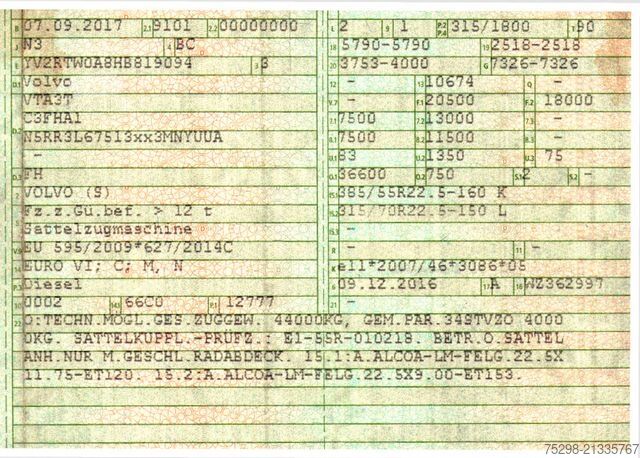 Cap tractor standard VOLVO FH 420/ PTO/Kipphydraulik/Alu-Felgen/Standklimal