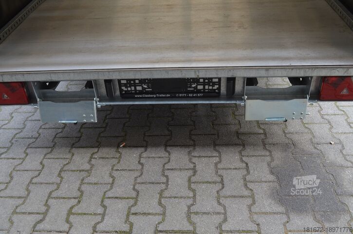 Rimorchio per trasporto auto con telone Hulco 3000 Kg Autotransporter 440x207x200