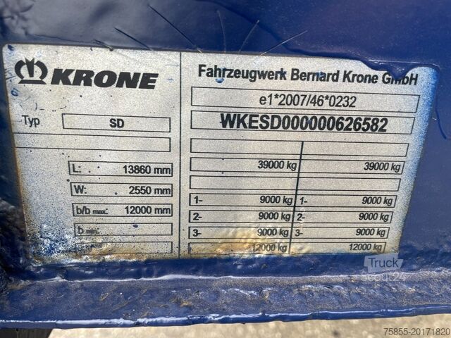 Transport af volumen Krone Mega Mega / Volume / BPW Axles / Drumbrakes