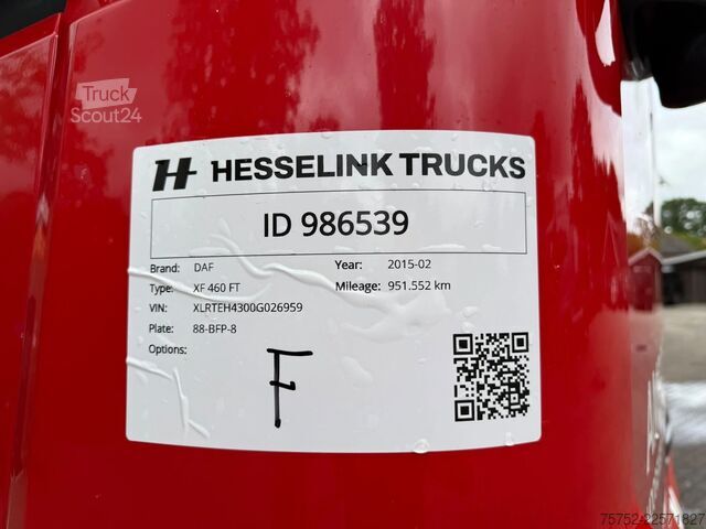 معيار SZM DAF XF 460 4X2 Space Cab Standairco 2x tank NL Truc...