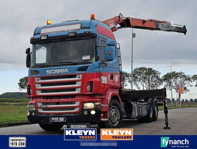 Trailer πλατφόρμας SCANIA R480 6X2 MANUAL CRANE