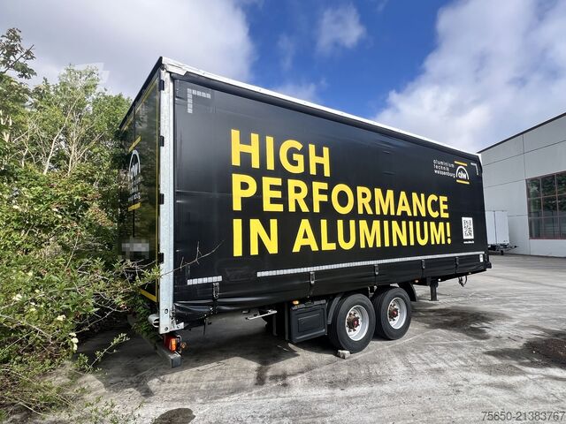 Rimorchio aperto con telone Fliegl TPS135  13,5 t Tandemplanenanhänger, neuwertig