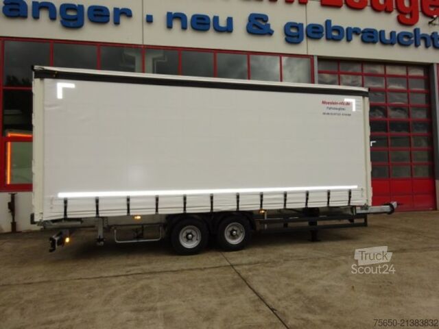 Rimorchio aperto con telone Möslein TPW 105 D Schwebheim  Tandem- Planenanhänger Durchladen