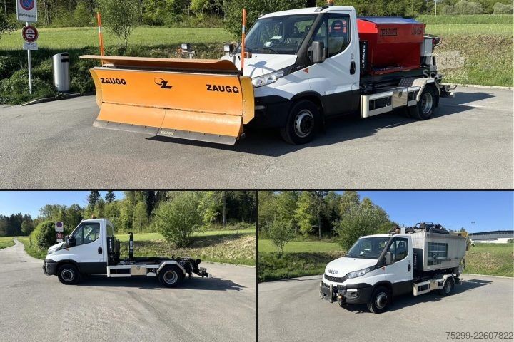 Kanca kasalı yük kamyonu (roll-off) Iveco 70C17 Haken / Kehricht / WD