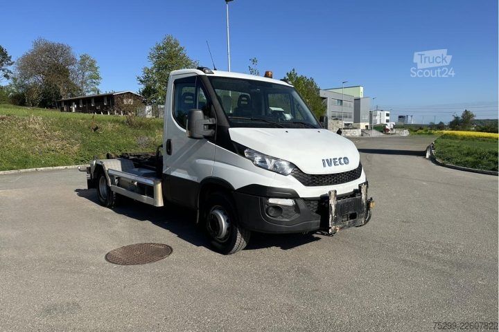 Kanca kasalı yük kamyonu (roll-off) Iveco 70C17 Haken / Kehricht / WD