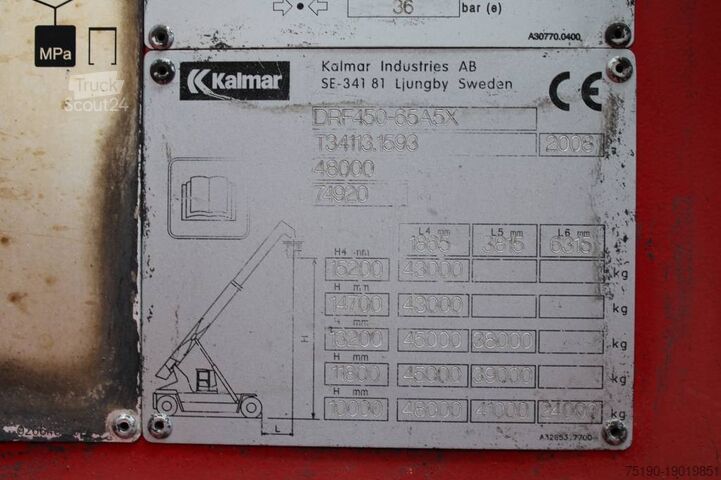 Ричстакер Kalmar DRF 450-65 A 5 X WITH MAGNET
