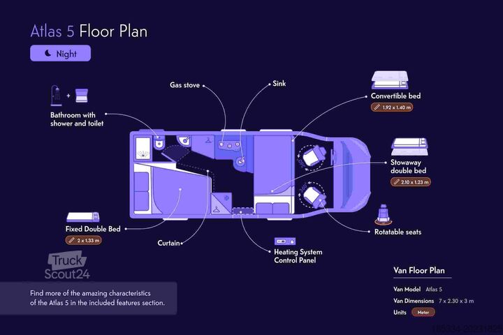 Autocaravană semi-integrată Fiat Ducato Carasuite 650 MF 5 | Schlafplätze 5 | Teilintegriert