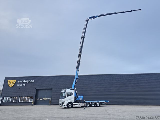 Plateau de chargement Volvo FH 16 750 8x4 / RETARDER / FASSI 71 TM + JIB